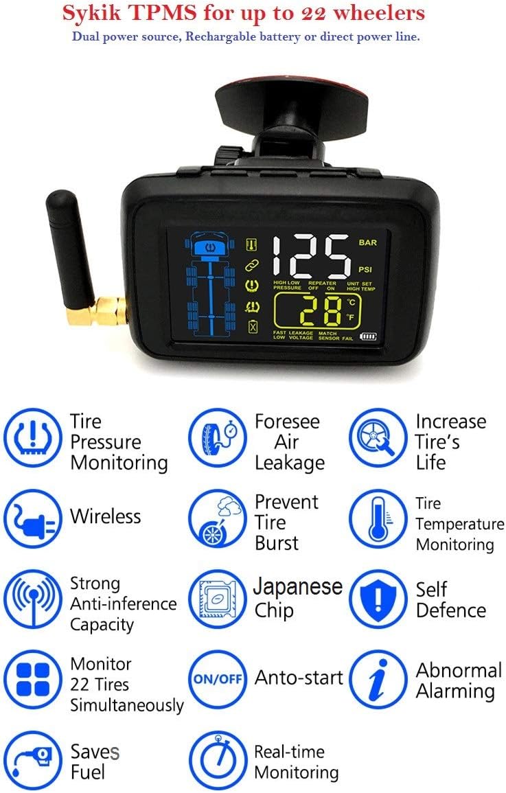 Real Time Tire Pressure Monitoring System with Theft Sensors I3983