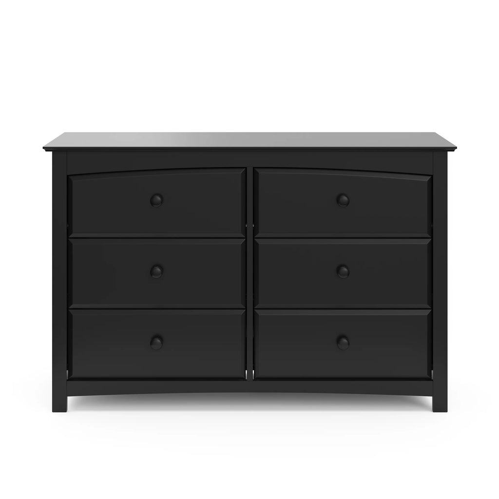 White 6 Drawer Double Dresser C600