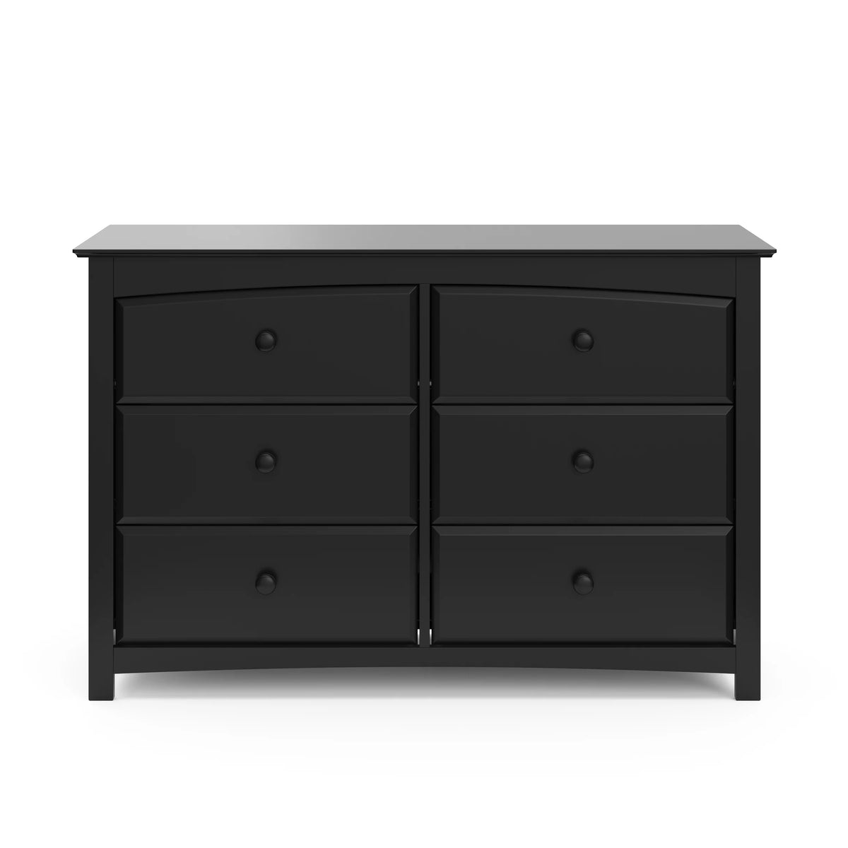 White 6 Drawer Double Dresser C600