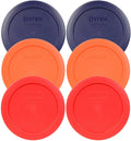 2 Cup Blue Orange Red Lid 6-Pack J570
