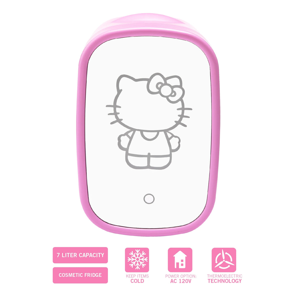 Pink Mini Fridge 7L with Light Up Mirror U495