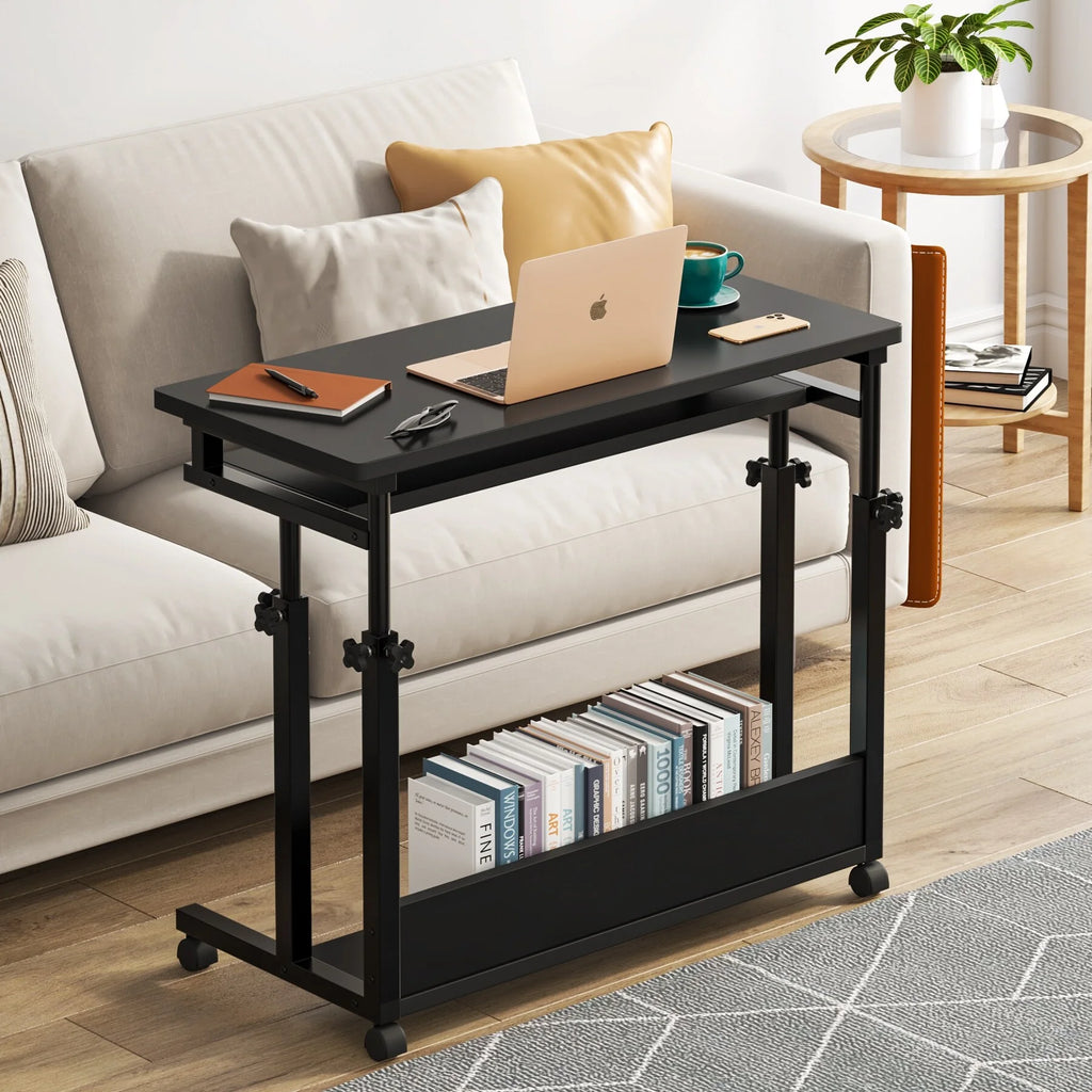 Portable Black Adjustable C Table T187346