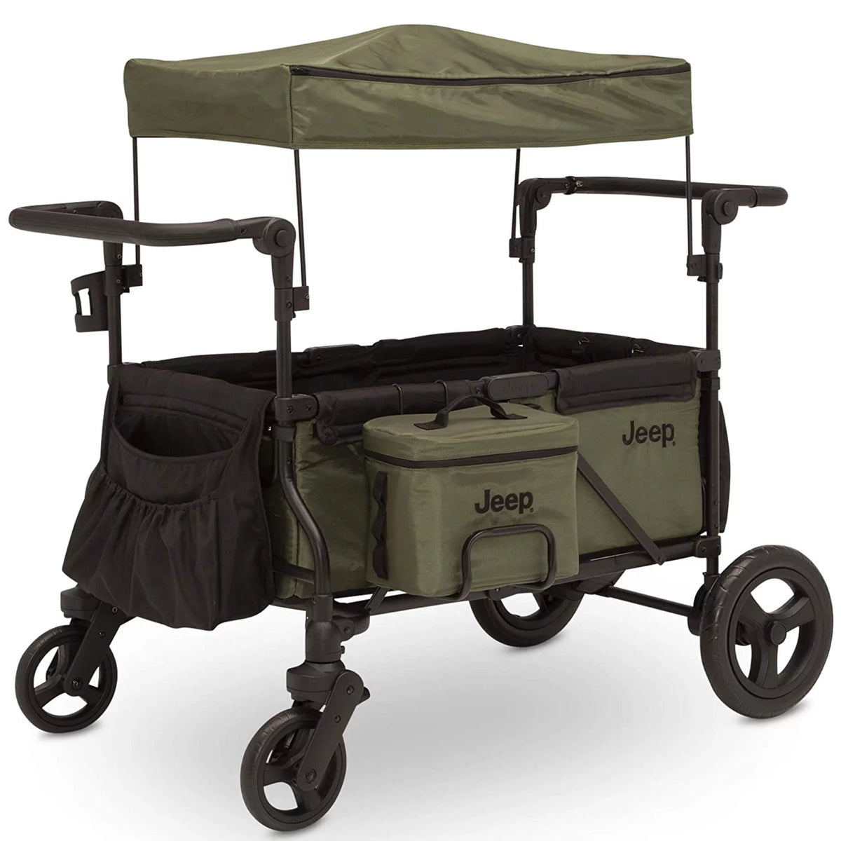 Jeep Wrangler Wagon Stroller with Cooler Bag and Parent Organizer W76189