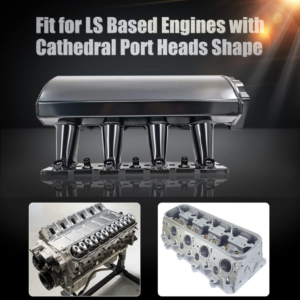 Intake Manifold for 102mm Throttle Body with Fuel Rails W6736