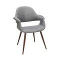 Gray Fabric Accent Chair with Arms, 2 Pack Q656790