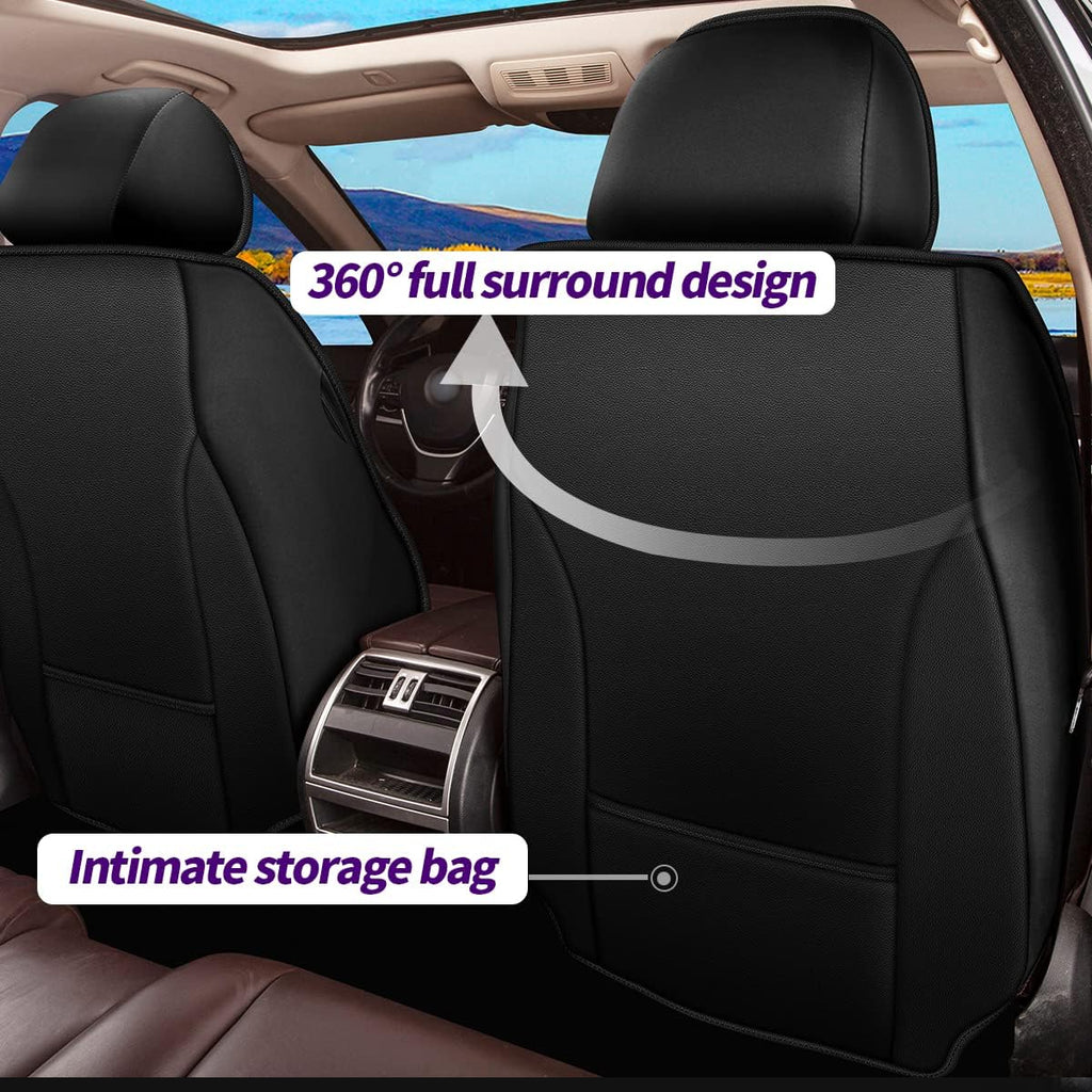 Custom Fit Waterproof Faux Leather Car Seat Covers C55955