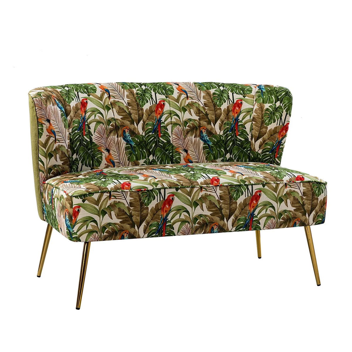 47" Polyester Loveseat with Metal Legs B77480