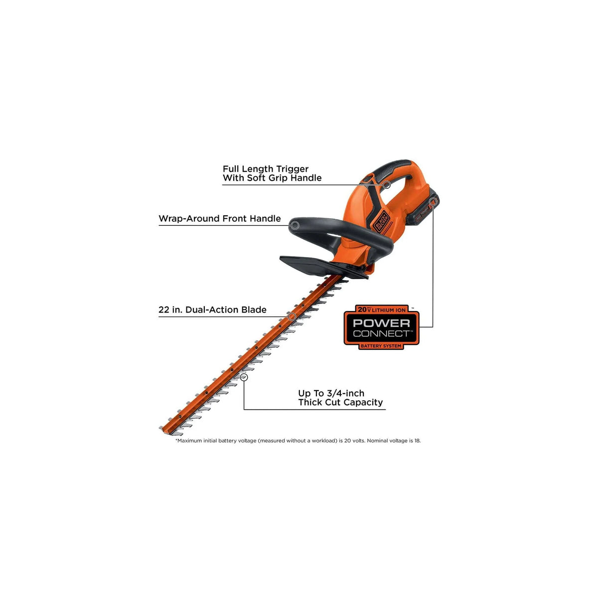 Cordless Lithium 22 in. Hedge Trimmer R8921