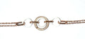 Copper White Ceramic Strap Healing Crystal Mineral Stone E9705
