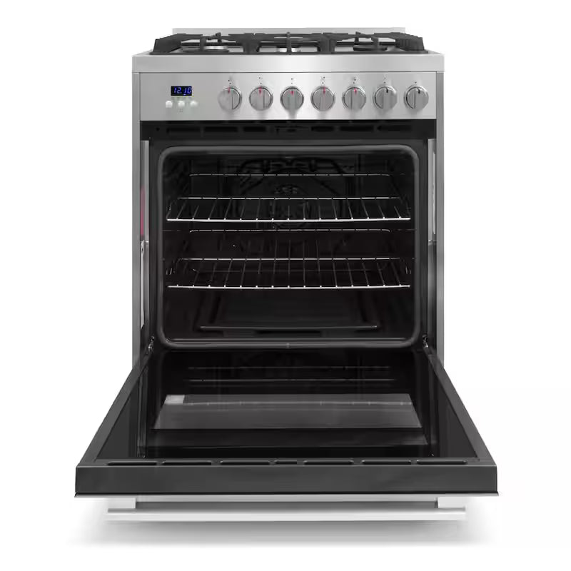 5 Burner Gas Range with Cast Iron Grates in Stainless Steel F681791