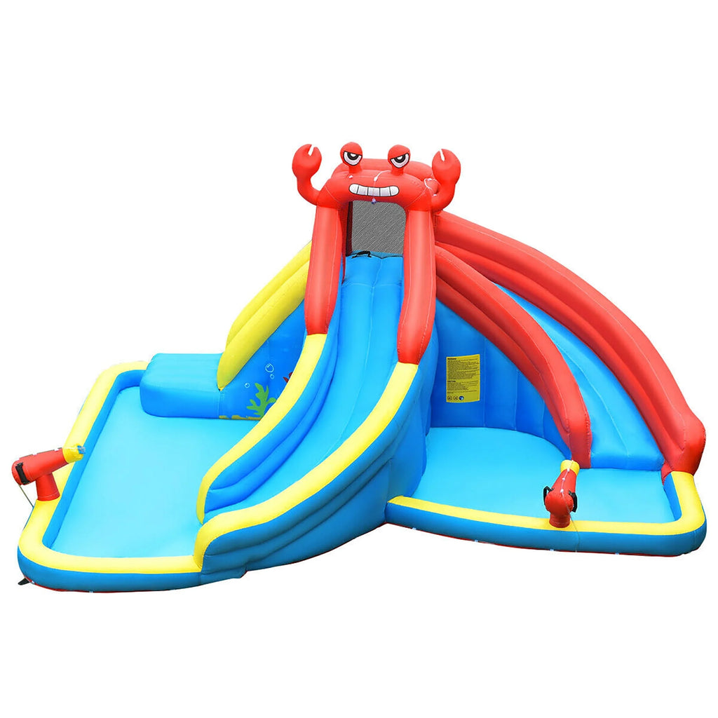 Inflatable Water Slide Bounce House Splash Pool with Blower N8546