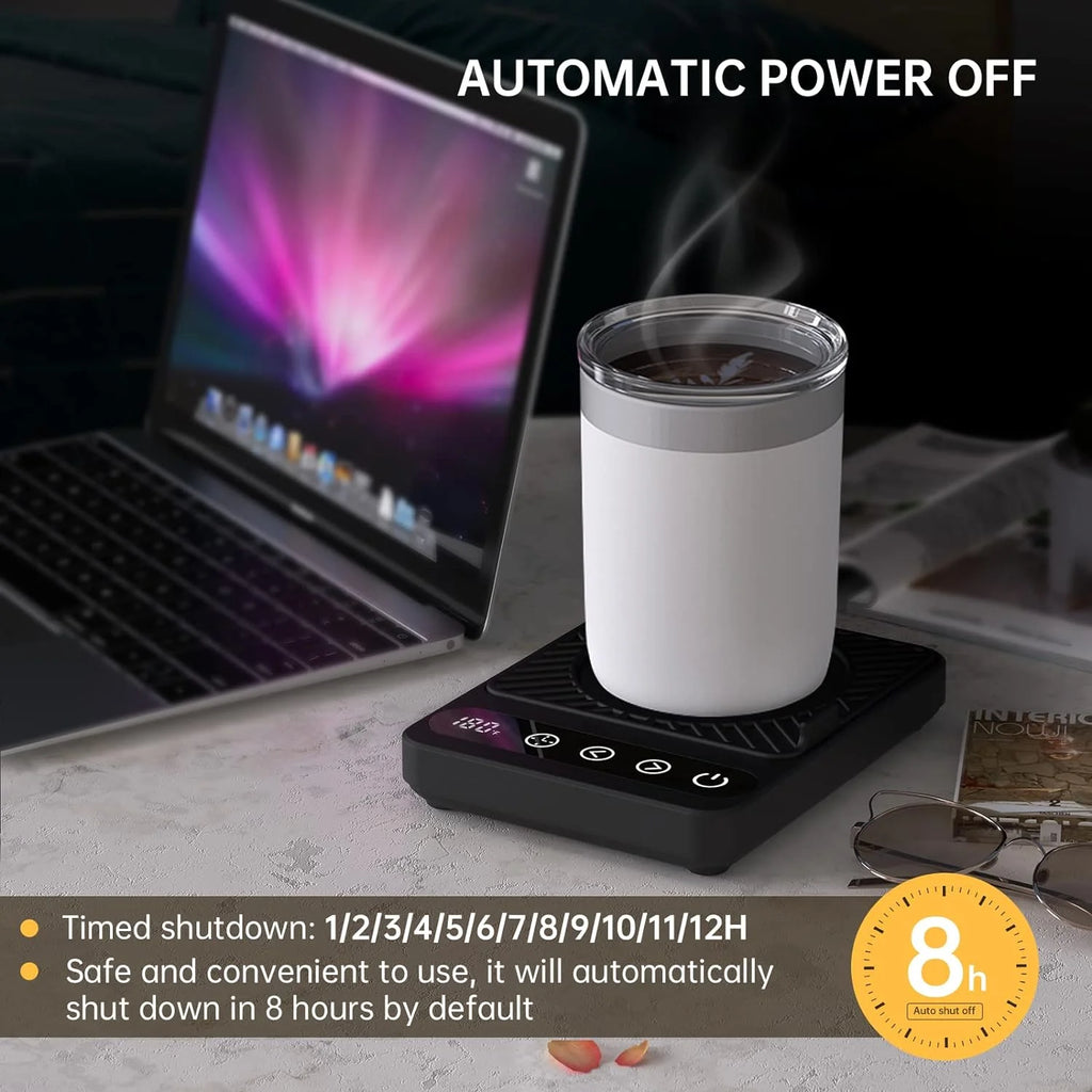 Coffee Mug Warmer with 6 Temp Settings, Black I62981