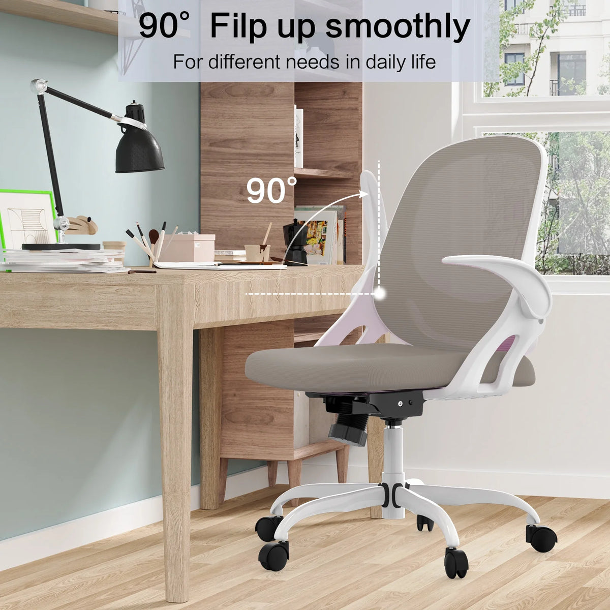 Light Blue Ergonomic Mesh Office Chair X2049