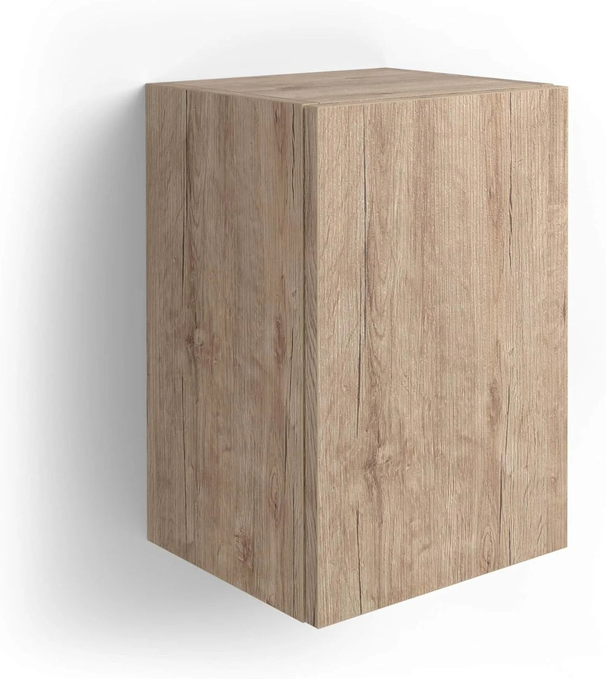 Cube Wall Unit With Door Oak H615642
