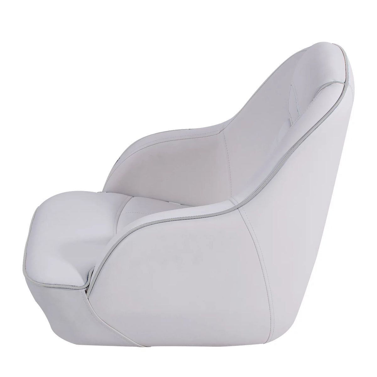 White Pontoon Boat Bucket Seat with Cover O7817