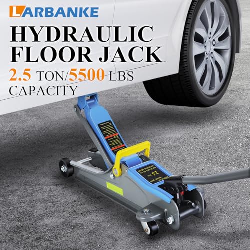2.5 Ton Hydraulic Floor Jack with Portable Handle and Reflective Tape O87238