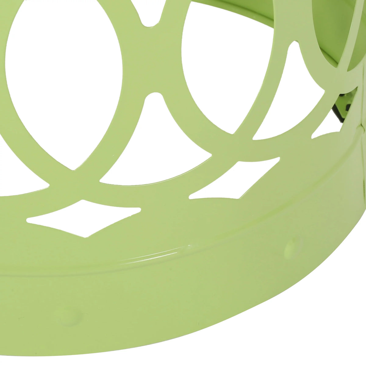 Green Metal Outdoor Side Tables, Set of 2 E913