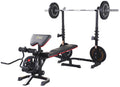 Adjustable Olympic Workout Bench with Squat Rack J73775
