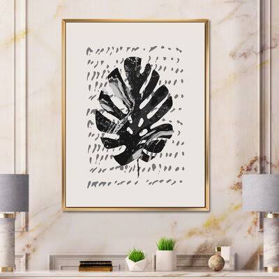 Canvas Painting with Gold Floater Frame 32x22 H x 24 F64640