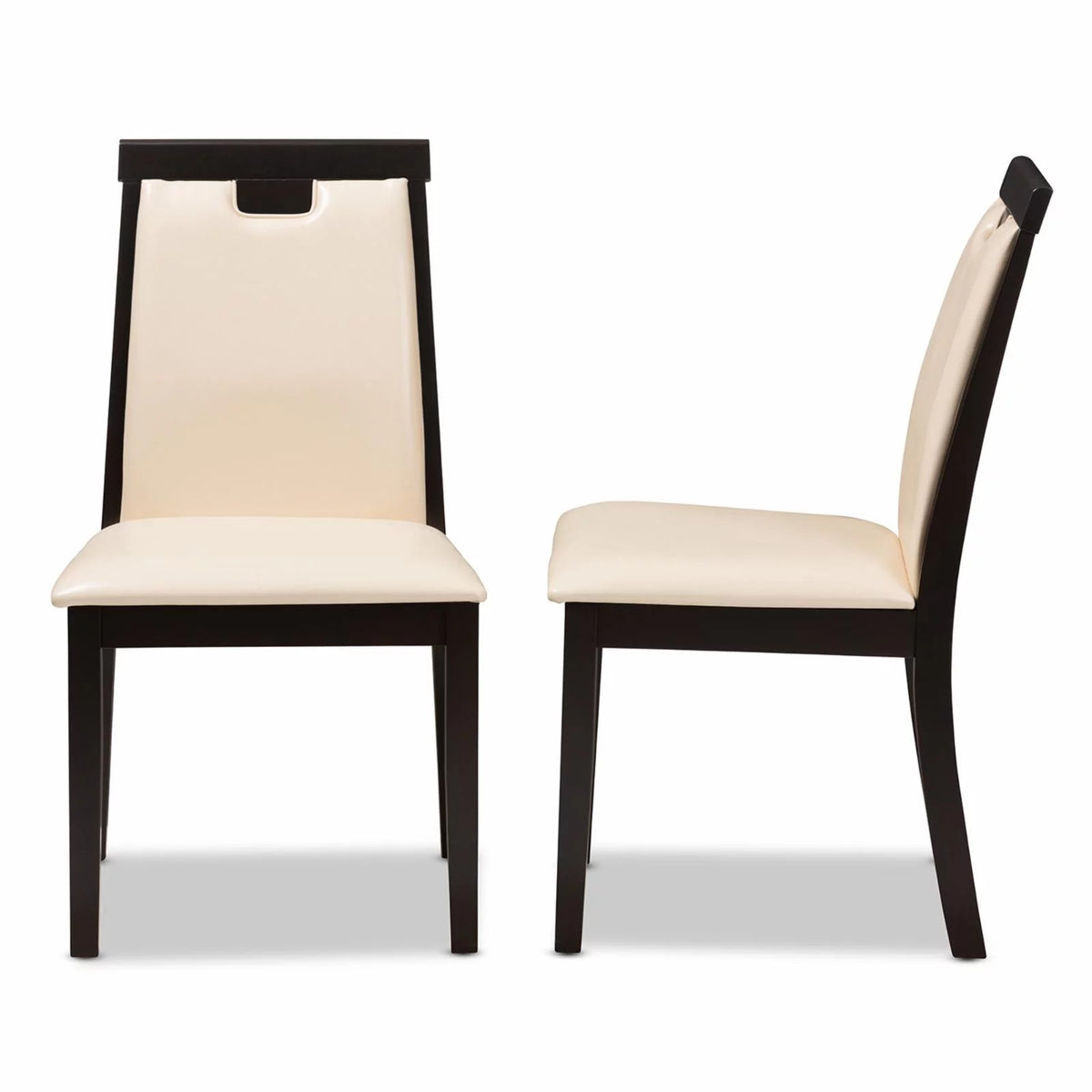 Faux Leather Dining Side Chair Set of 2 H56411