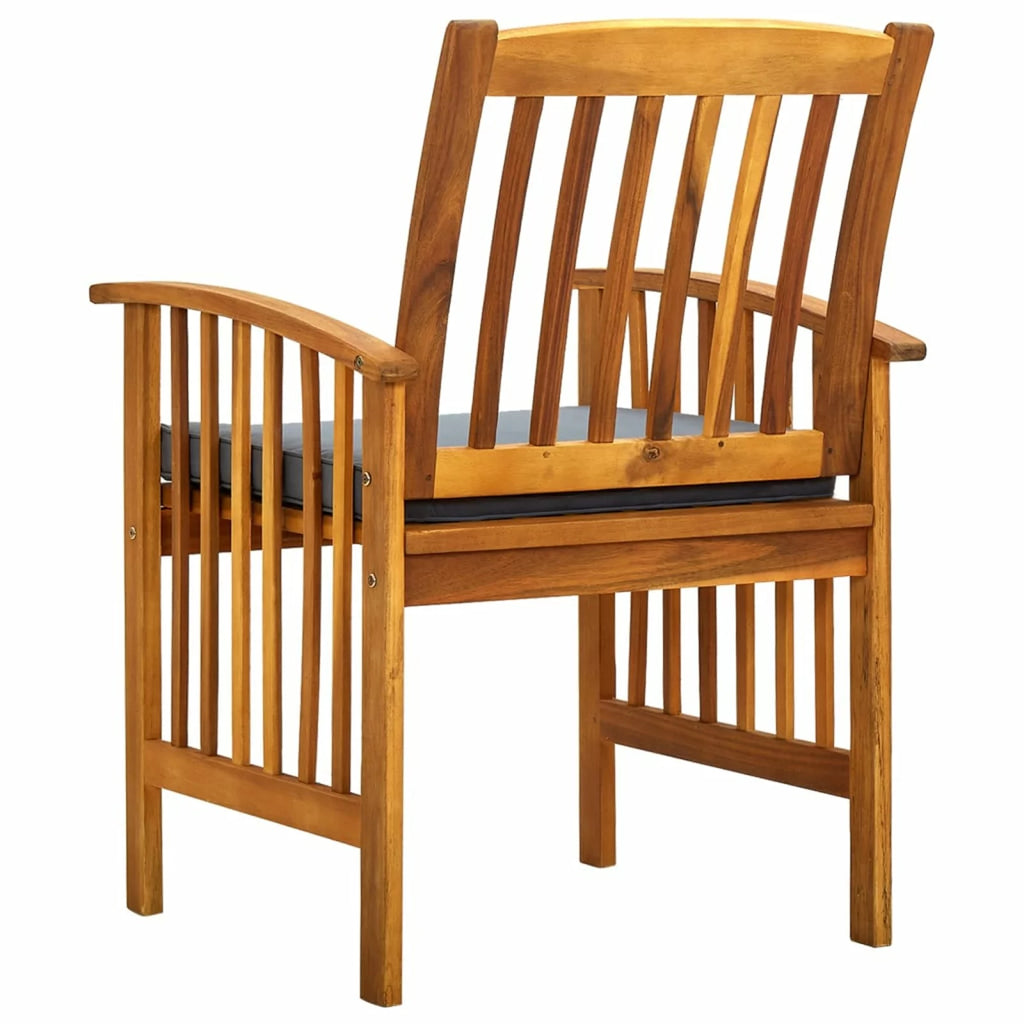 Garden Dining Chairs 2 pcs with Cushions Acacia Wood K825849