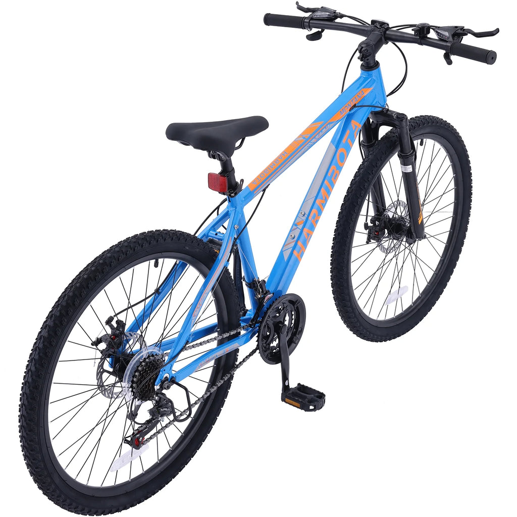 26 Aluminum Mountain Bike with Disc Brakes & Suspension, Black R7061