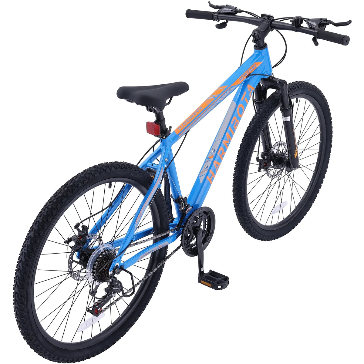26 Aluminum Mountain Bike with Disc Brakes & Suspension, Black R7061