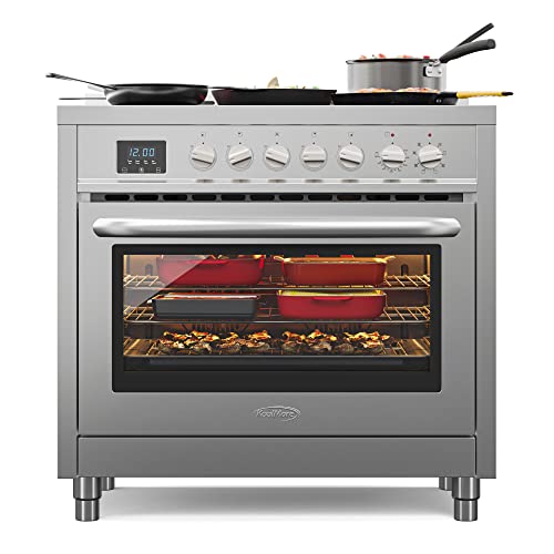 36 Inch Electric Range Oven with Ceramic Cooktop, Stainless Steel, 4.3 cu. ft. Z43584