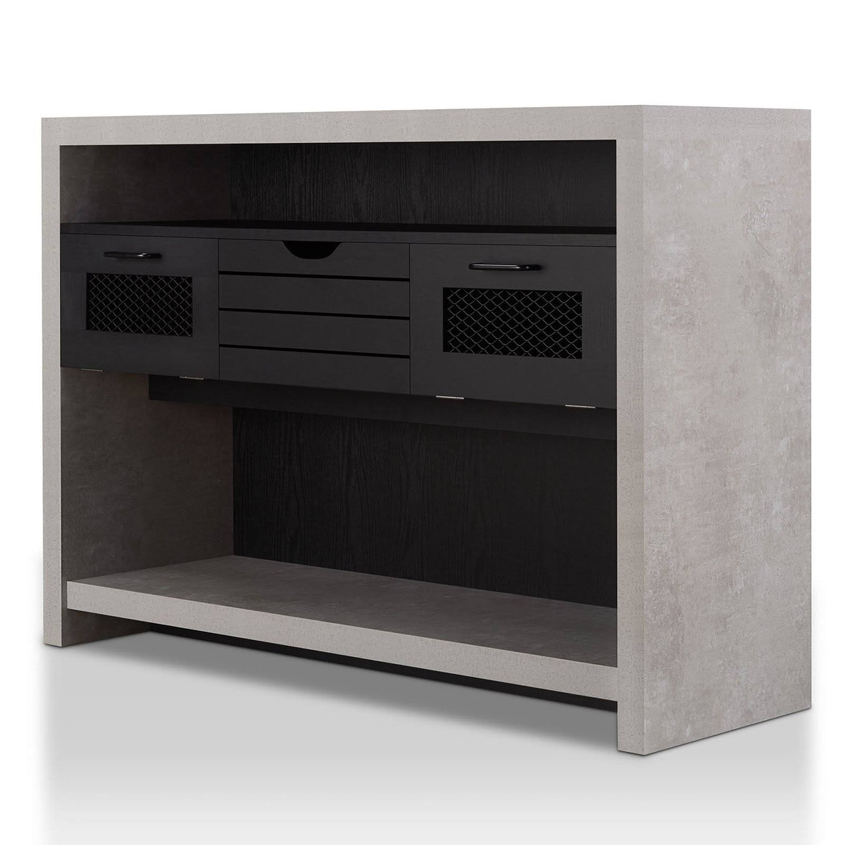 Black Storage Console Table V67696