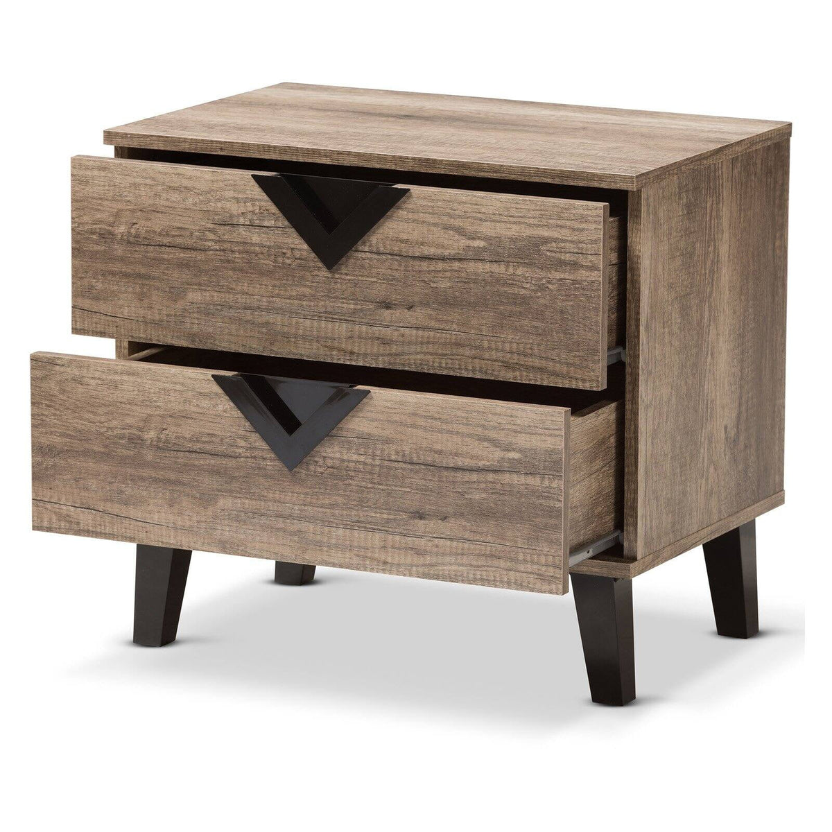 Wood 2 Drawer Nightstand P648009