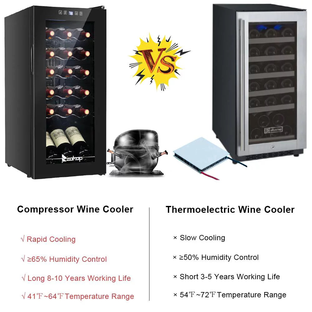 Black 18 Bottle Wine Cooler F45494