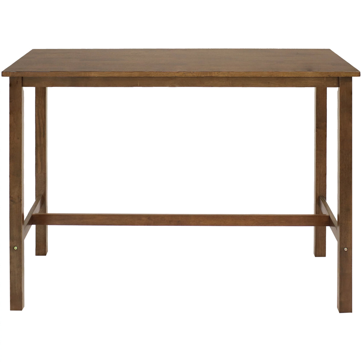 Counter-Height Wooden Dining Table Weathered Oak Finish J677