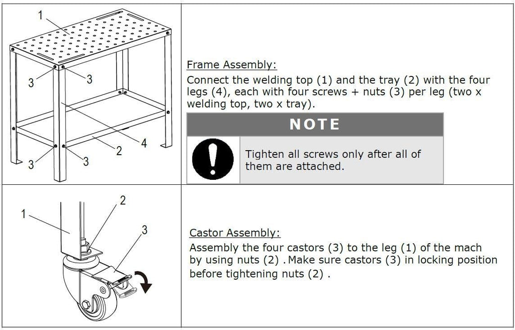 Portable Welding Table with 5/8 /16mm Holes I38690