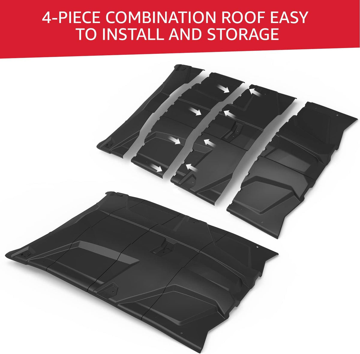 4 Piece Polyethylene 4 Seater Roof Z192