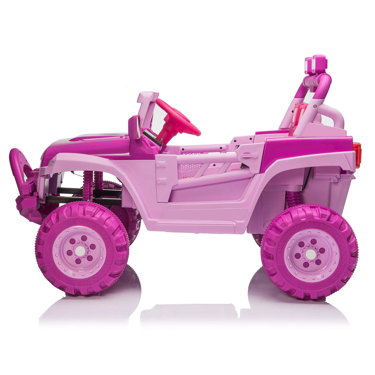 12V Remote Control Electric Ride on Truck Car Pink E2865