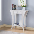 Curved Leg Console Table with Drawer and Shelf R95278
