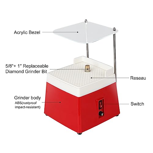 Portable Stained Glass Grinder with Diamond Grinder Bit U480153