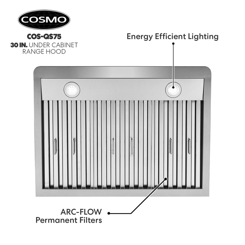 36 in. Ducted Under Cabinet Range Hood in Stainless Steel N694