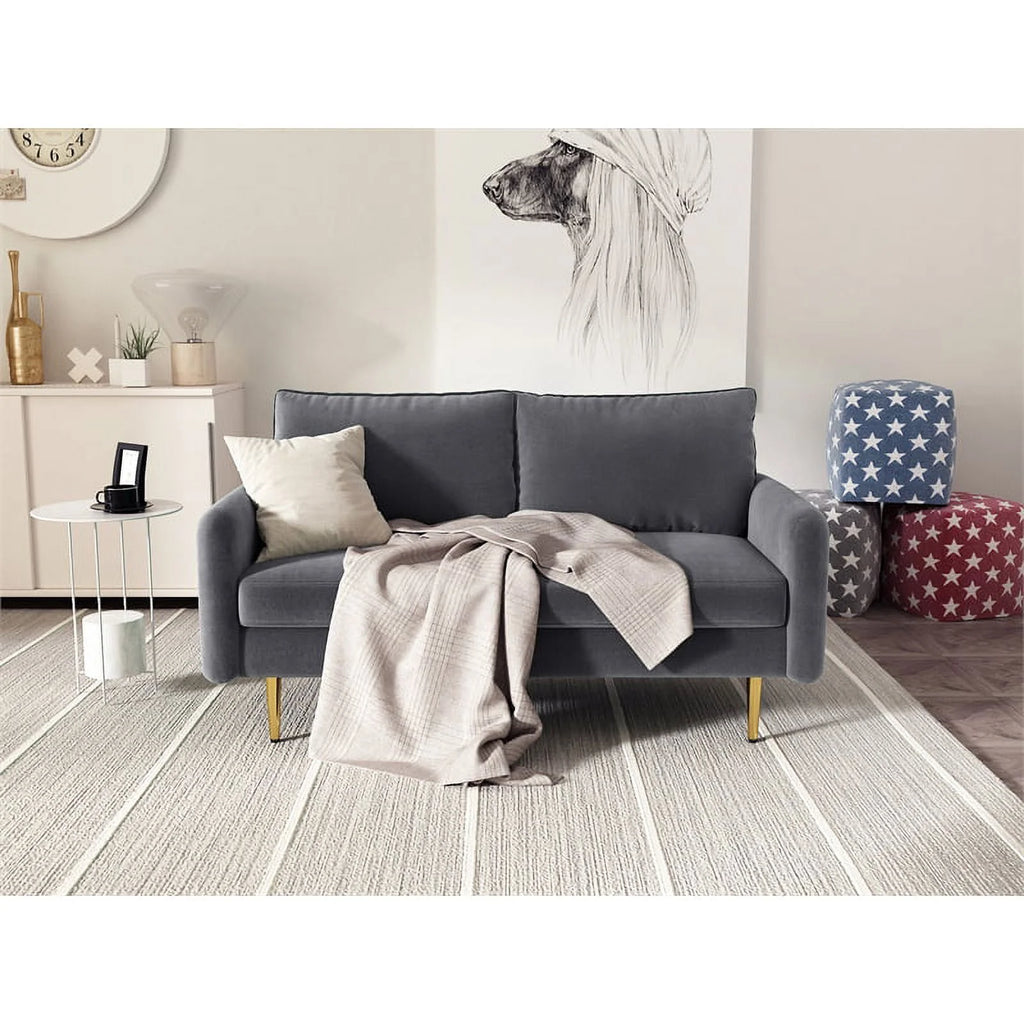 Velvet Living Room Sofa and Loveseat Set K71293