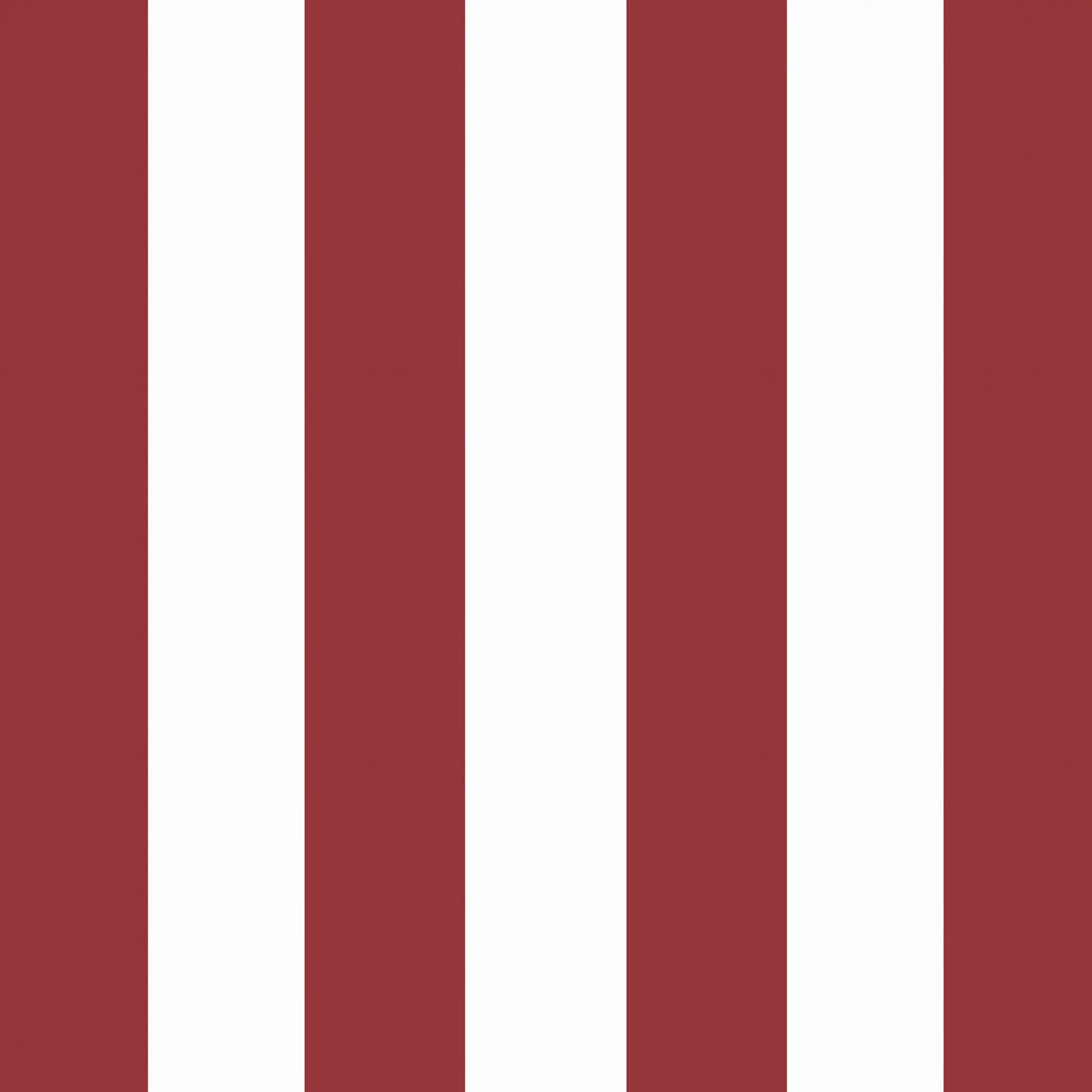Ruby Red Cabana Stripe Outdoor Dining Chair Cushion M829