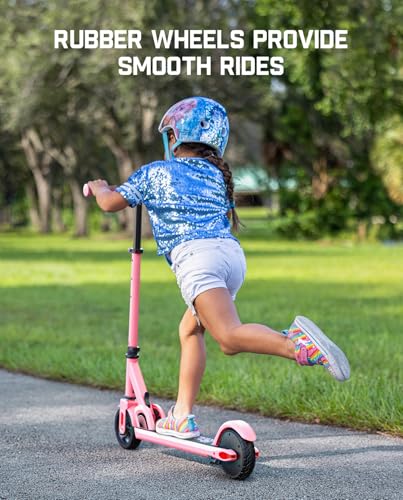 Electric Scooter for Kids 8-12, Adjustable Handlebar, 132 lbs, 40 mins, 5 Miles Range U439392