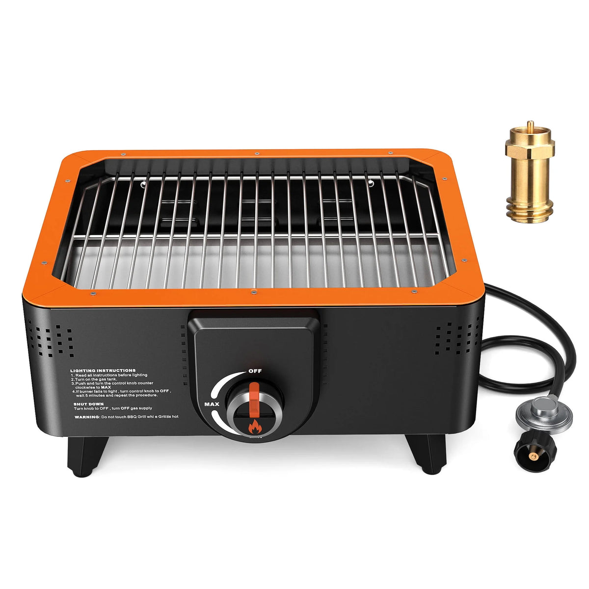 Portable Propane Grill with Gas Regulator & Adaptor B506