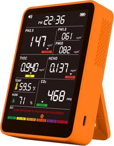 Indoor Air Quality Monitor with AQI Beep Alarms Z6942