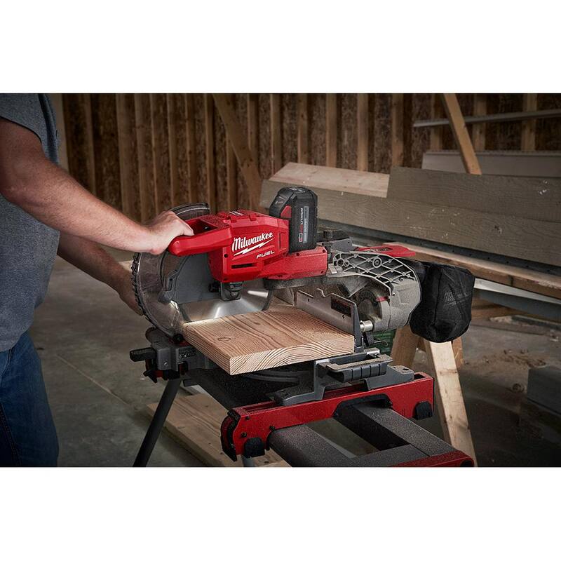 18V Cordless Dual Bevel Sliding Compound Miter Saw Kit with 8.0 Ah Battery Z297