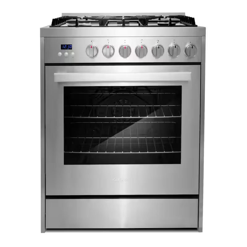 5 Burner Gas Range with Cast Iron Grates in Stainless Steel F681791