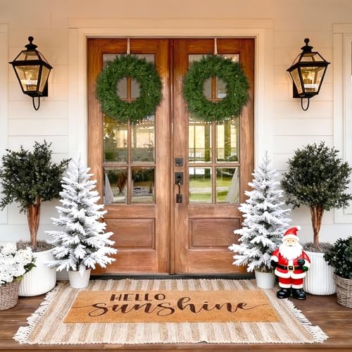 22 Inch Artificial Cedar Wreath J831