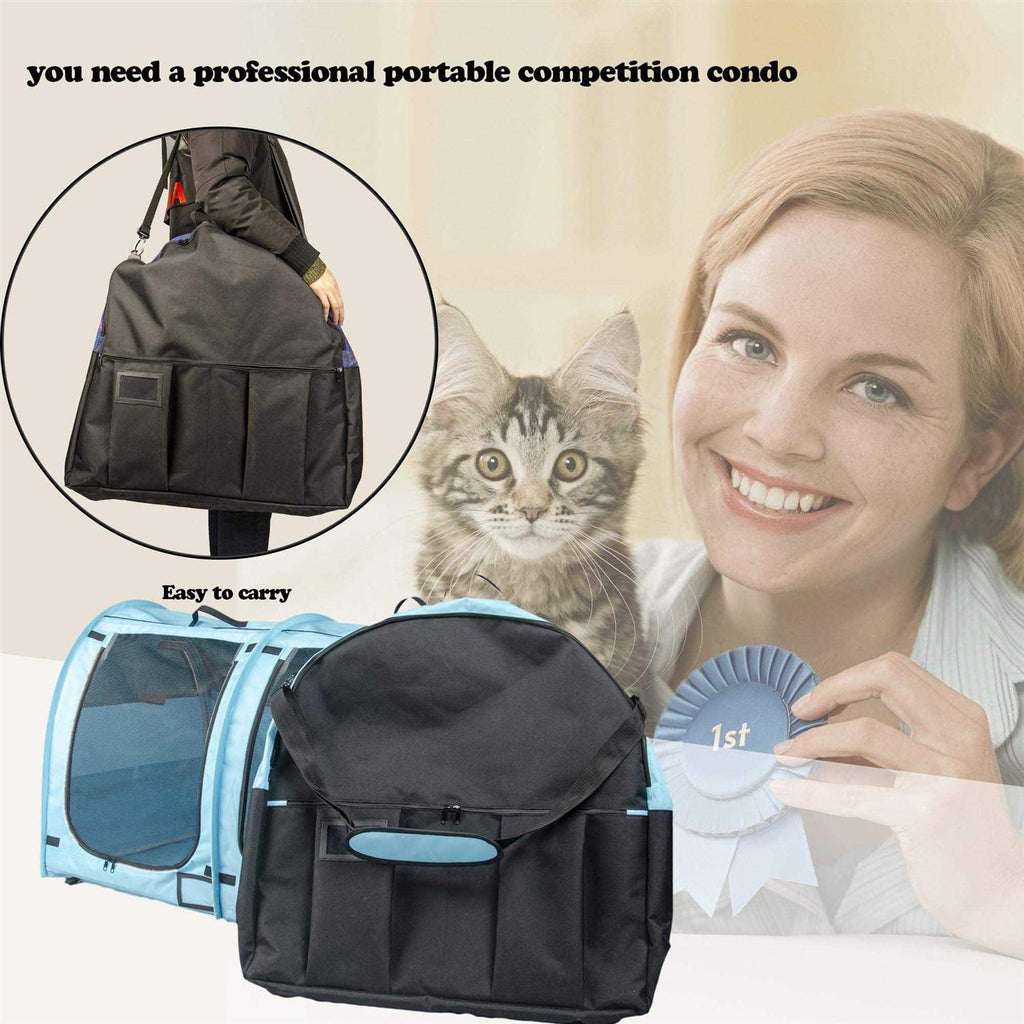 Portable Twin Compartment Cat Cage T755