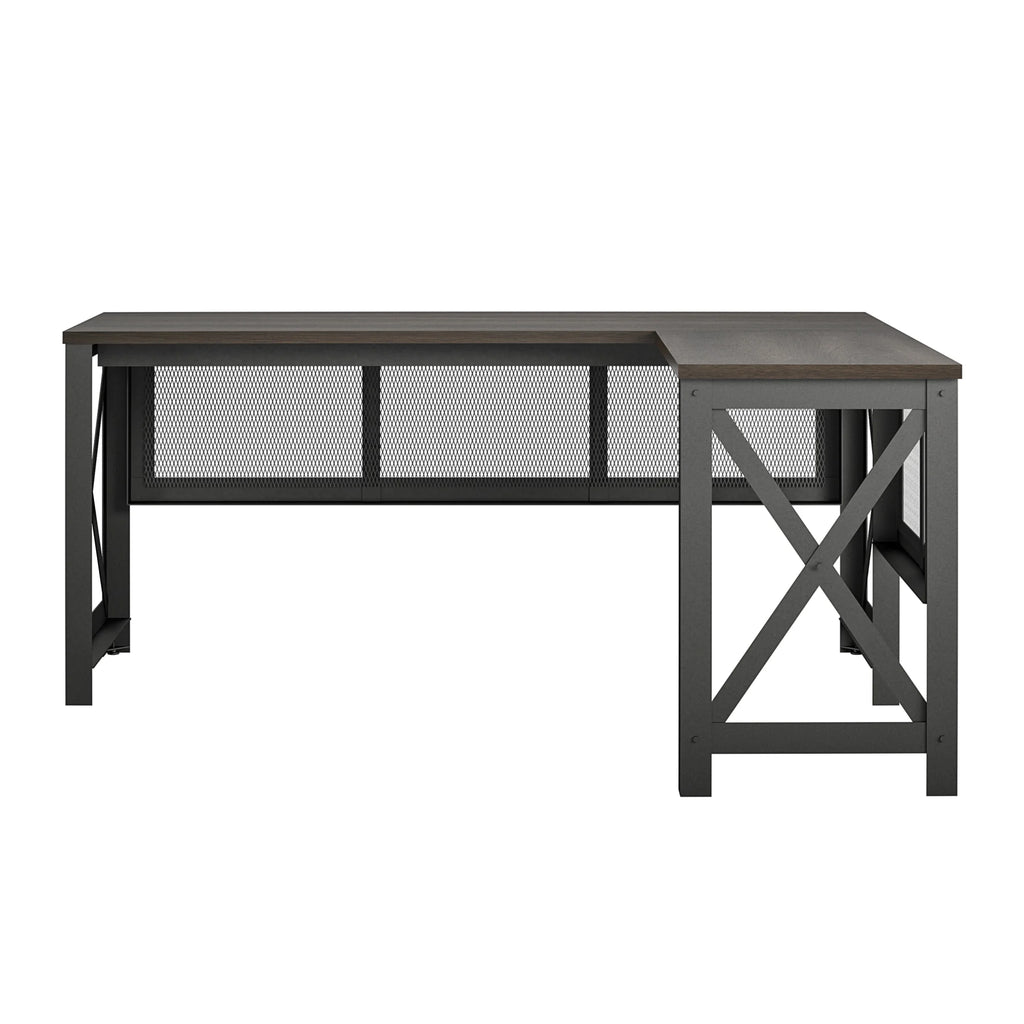 Walnut Lift Top L Desk C83682