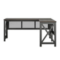 Walnut Lift Top L Desk C83682