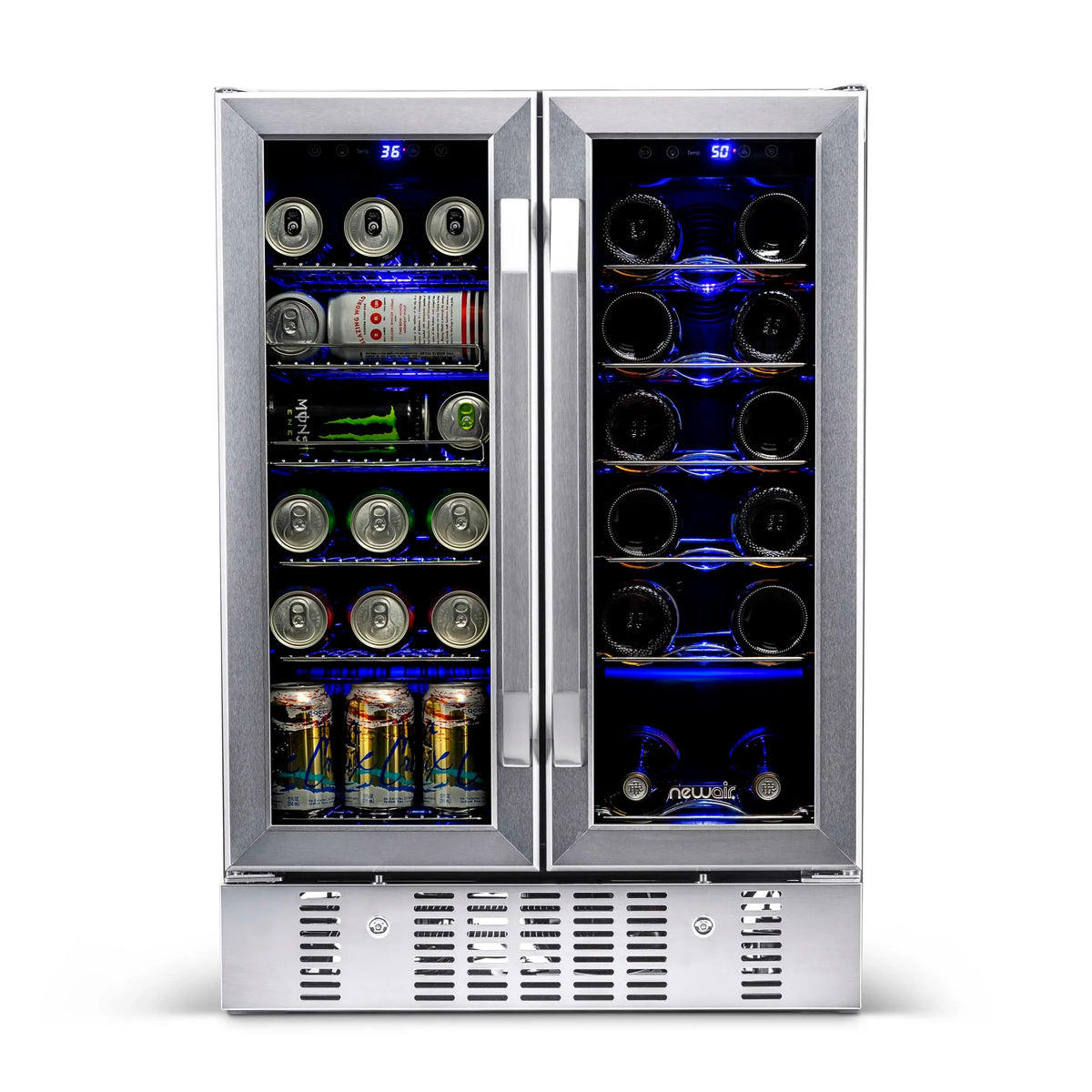 24 In. 18 Bottle and 58 Can Dual Zone Wine and Beverage Cooler S47670